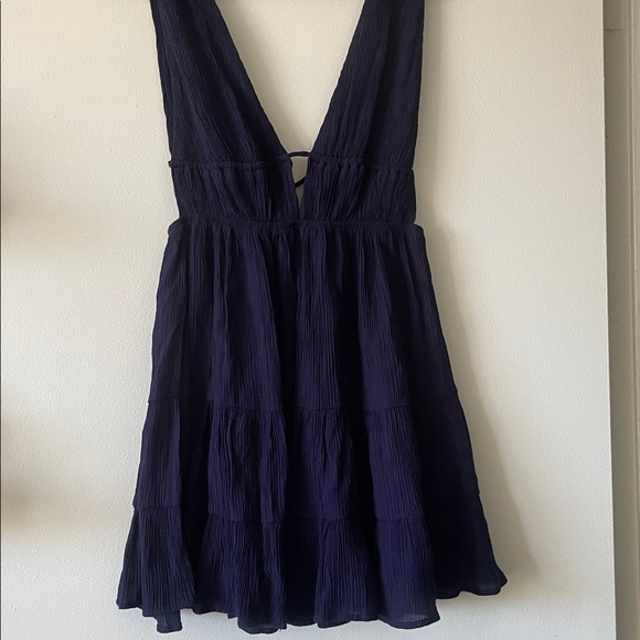 Cotton Candy LA Rich Navy Blue Textured Fabric dress - Picture 2 of 11